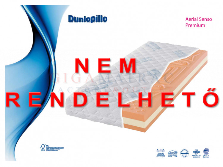 Dunlopillo Aerial Senso Luxus memory foam matrac