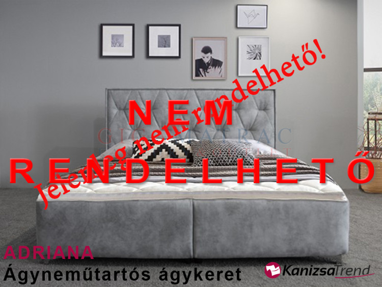 Adriana kárpitos ágyneműtartós ágykeret