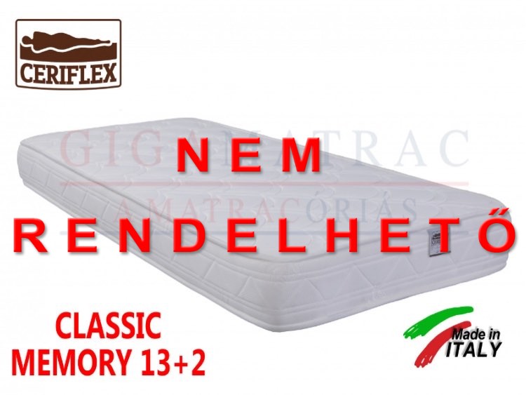 Ceriflex Classic Memory 13+2 matrac