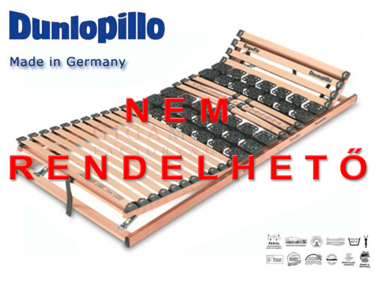 Dunlopillo Ergofit KF Modul farugós fejlábemelős ágyrács, rugalmas ágyrács, ágyrács