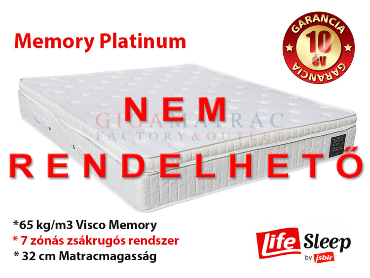 Isbir Life Sleep Memory Platinum zsákrugós matrac