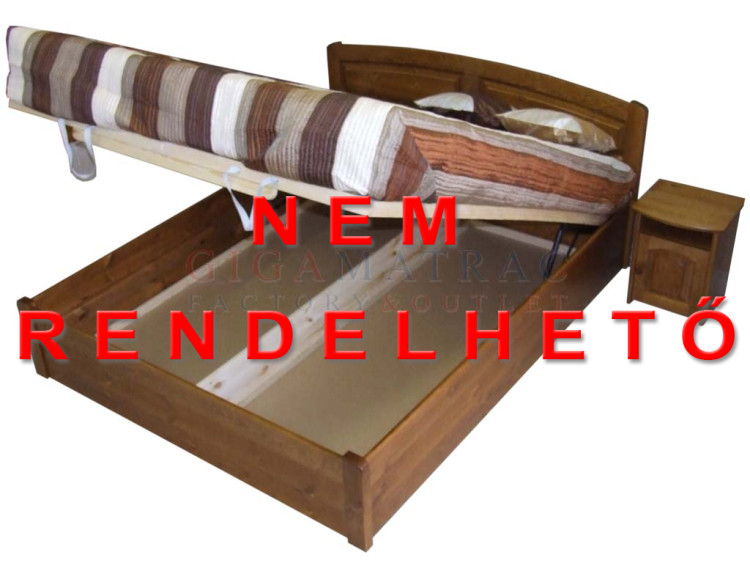 Opál ágyneműtartós fenyő ágykeret