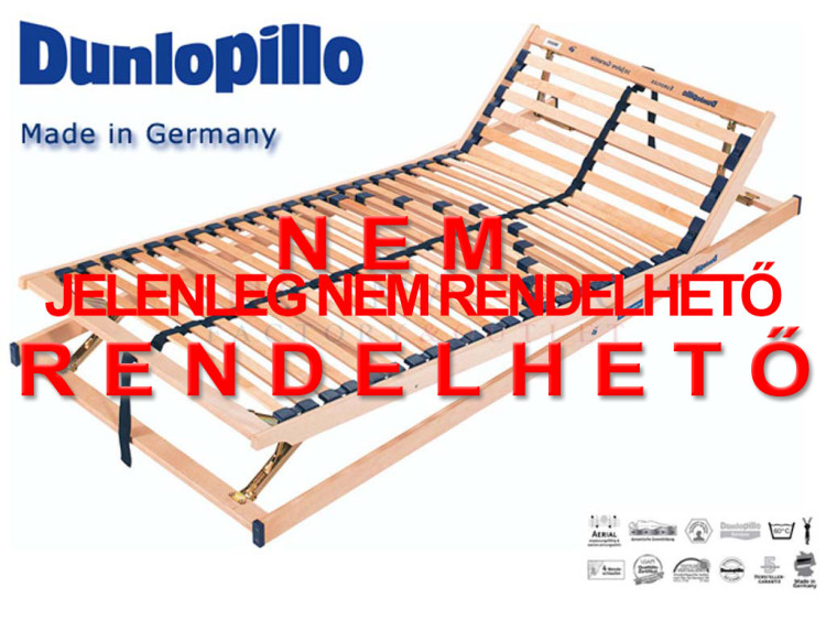 Dunlopillo Euroflex KF farugós fejlábemelős ágyrács, rugalmas ágyrács, ágyrács