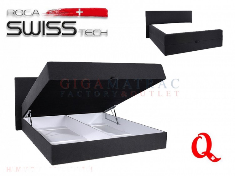 Swisstech Lifting-up Ágyneműtartós Boxspringágy