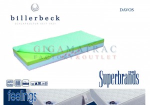 Billerbeck Davos matrac, öntött latex komfortréteggel